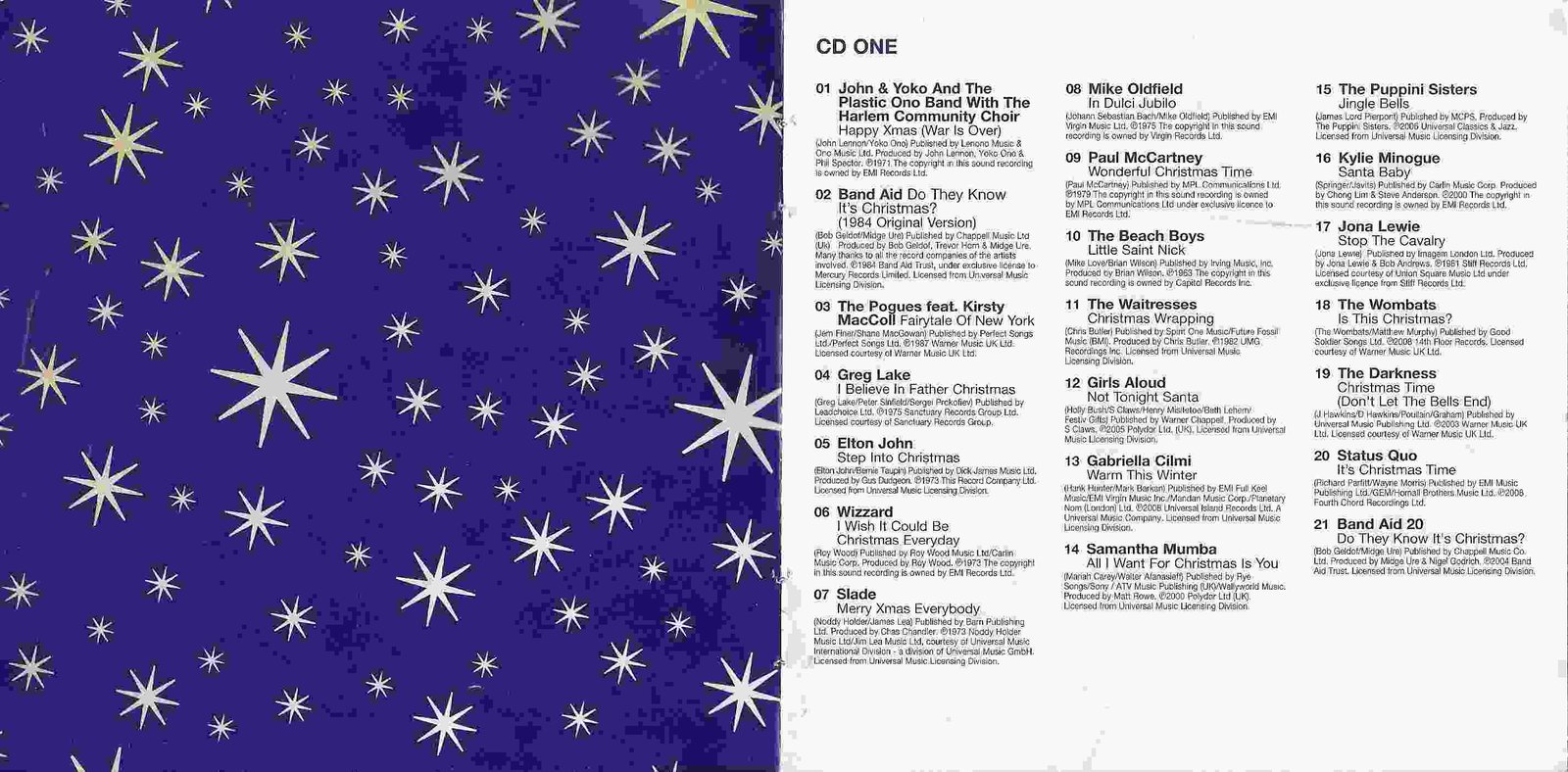 Middle of cover of VTDCD 1017